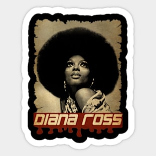 Diana Ross Vintage Sticker